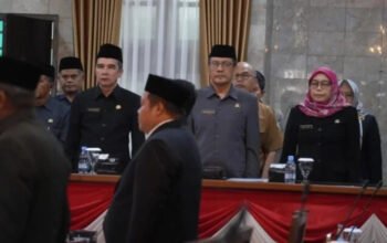 PJ Wali Kota Sukabumi Bersama Unsur Forkopimda Hadiri Rapat Paripurna DPRD