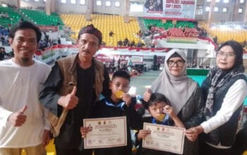 2 Pendekar Cilik Asal Desa Cijangkar Nyalindung, Sabet Juara 1 Diajang Festival Pencak Silat Kapolres Sukabumi Cup I 2025 (1)