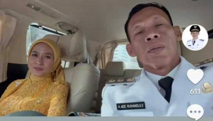 Kemesraan Wakil Bupati Bogor Bersama Istri Menuju Istana Kepresidenan