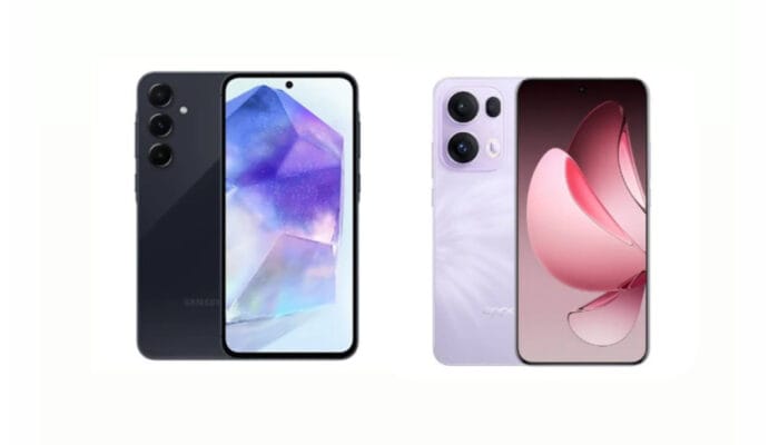 Oppo Reno 13 vs Samsung Galaxy A55