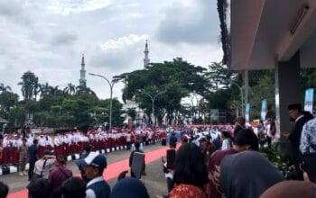 Rudy Susmanto dan Jaro Ade Disambut Warga Kabupaten Bogor