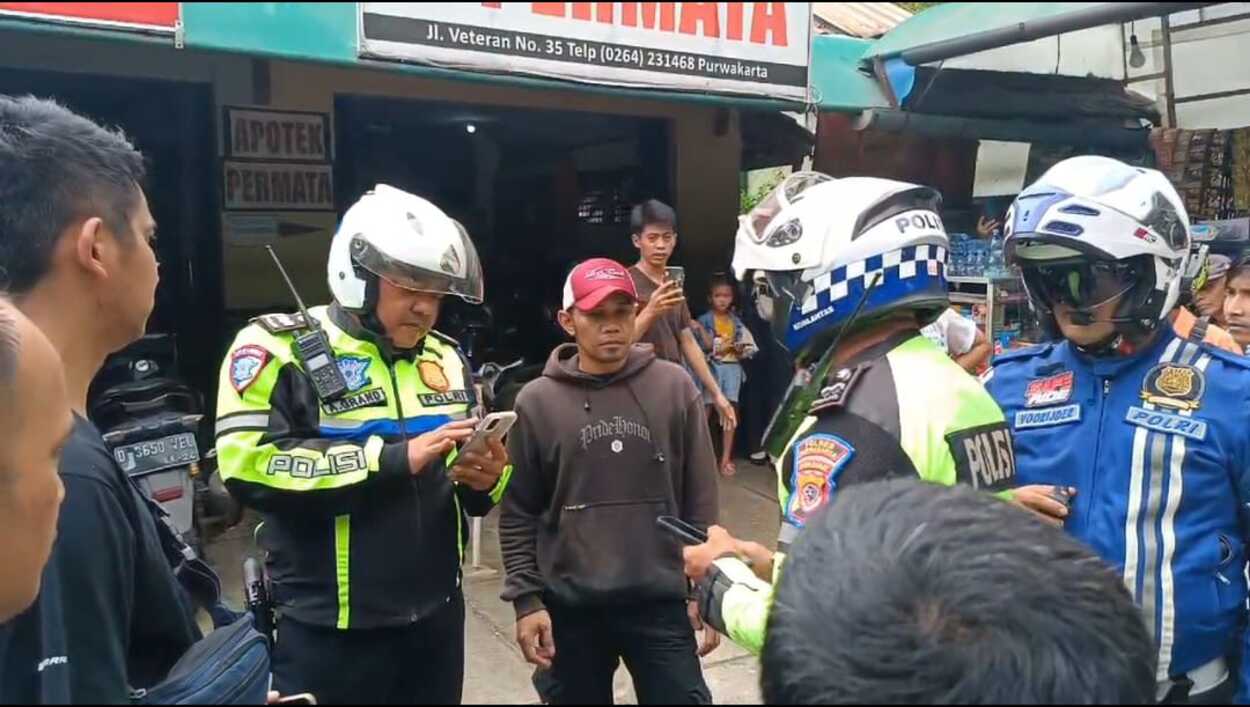 Satlantas Polres Purwakarta Gagalkan Aksi Curannmor