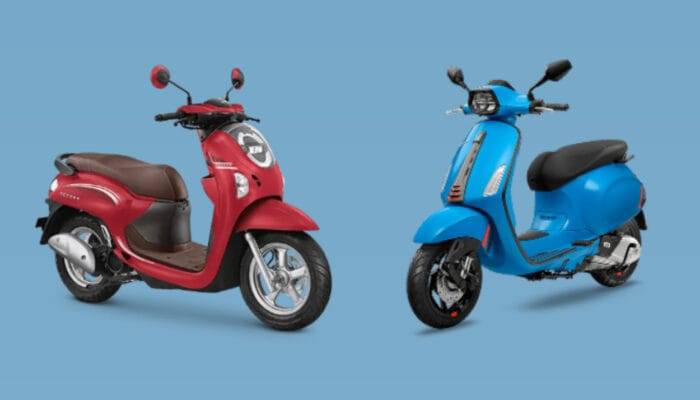 Vespa Sprint vs Honda Scoopy