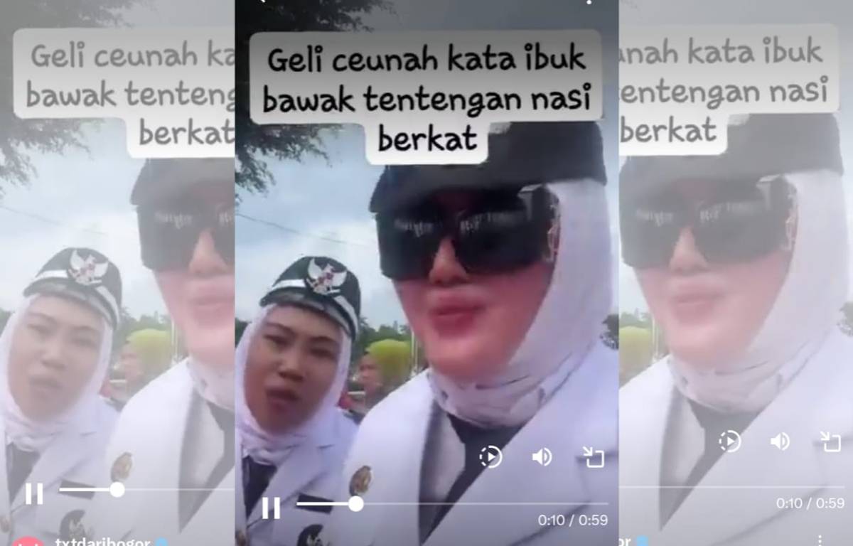 Viral Kades di Bogor Tertawa Terbahak-bahak, Selesai Pelantikan Bupati dan Wabup Karena Bawa Tengtengan Berkat