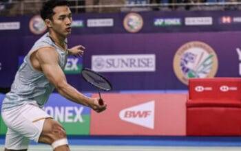 Jonatan Christie Pertahankan Asa, Tampil Gemilang di All England 2025