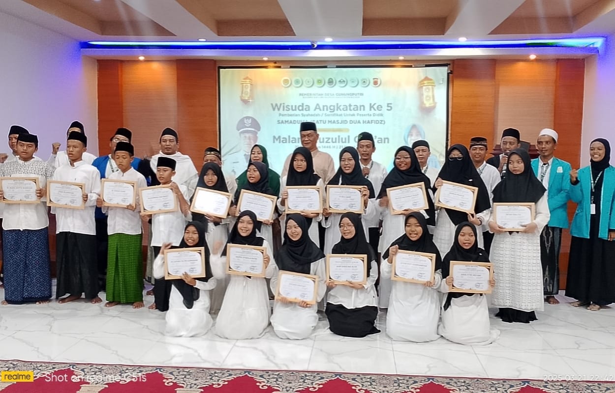 Program Samaduha Desa Gunung Putri Bogor, Melahirkan 3 Hafidz Penghafal Al Qur'an 30 Juz