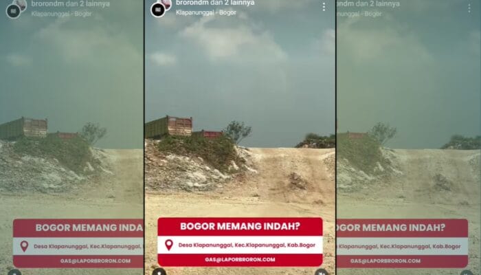 Bro Ron Sidak Tambang Galian Kapur di Desa Klapanunggal dan Tantang Bupati Bogor tuk Tutup
