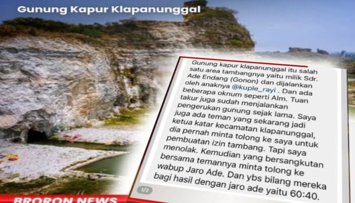 Diduga Beking Kuat di Balik Beroperasinya Kembali Tambang Klapanunggal Bogor