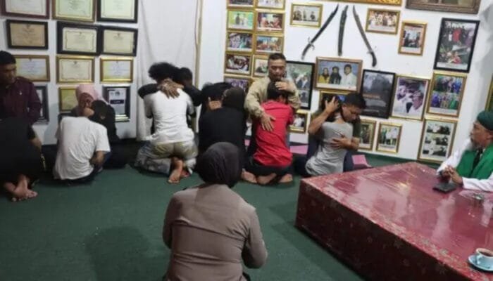 Hendak Tawuran, 8 Anggota Genk Motor Digodok Lentera Bintana Ponpes Dzikir Al-Fath Kota Sukabumi