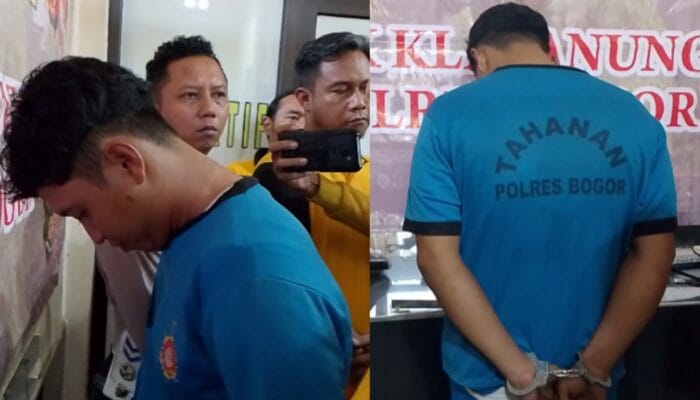 Anak Kades Aniaya Warganya di Klapanunggal Bogor Akhirnya Ditetapkan Tersangka dan Memakai Baju Tahanan
