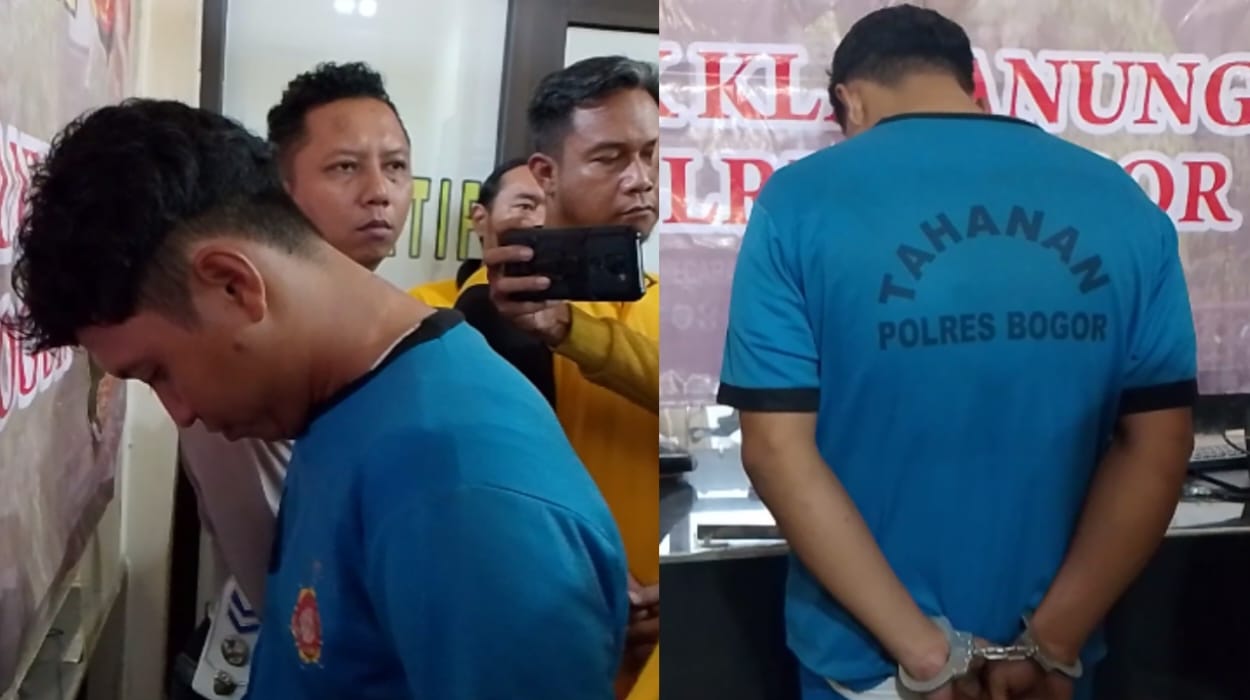 Anak Kades Aniaya Warganya di Klapanunggal Bogor Akhirnya Ditetapkan Tersangka dan Memakai Baju Tahanan