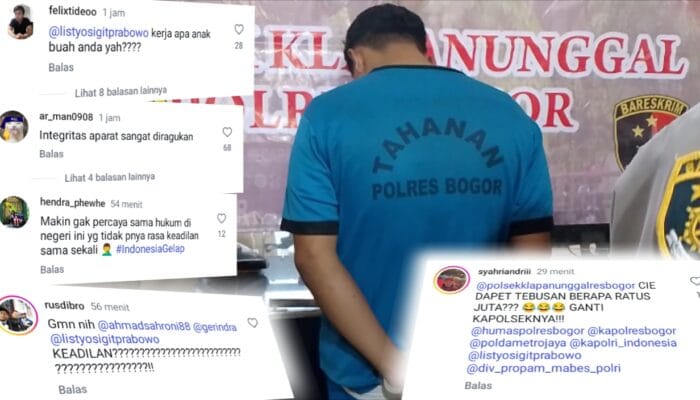 Anak Kades Klapanunggal Bogor Bebas dari Jeratan Hukum, Warganet Ramai-ramai Tag Kapolri Listyo Sigit Prabowo 