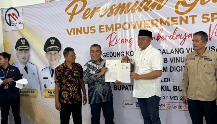 Bupati Bogor Resmikan Gedung Vinus Empowerment Space, Tonggak Sejarah Baru Bagi Pemberdayaan Anak Muda