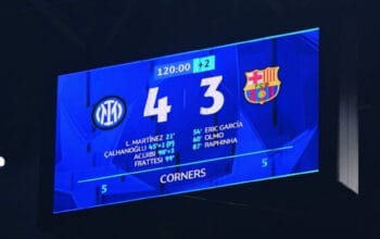 Drama Gol dalam 2 Leg Inter vs Barcelona