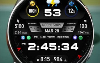 Fitur Now Bar Jam Tangan Wear OS di One UI 8 Watch