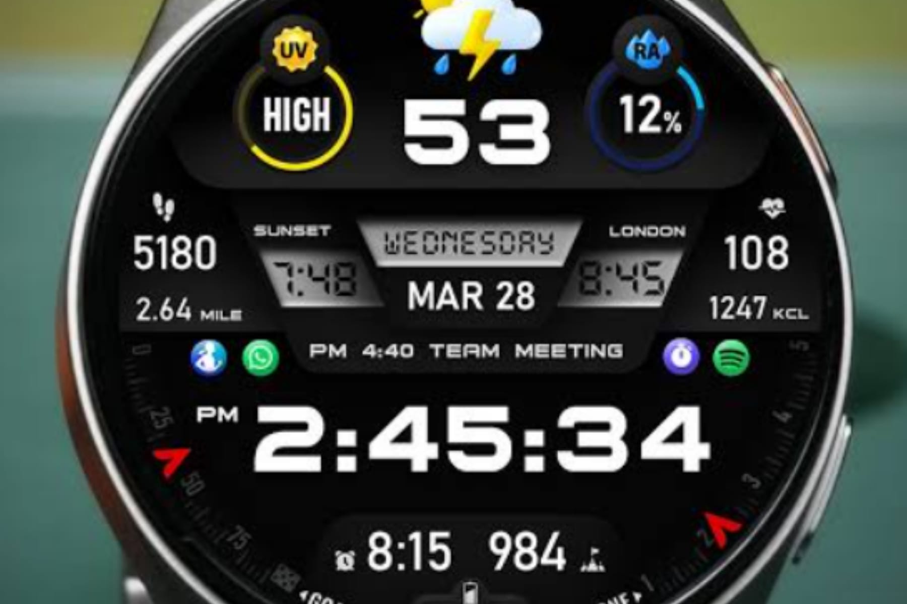 Fitur Now Bar Jam Tangan Wear OS di One UI 8 Watch