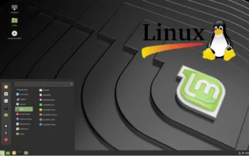 Gambar beranda Linux Mint