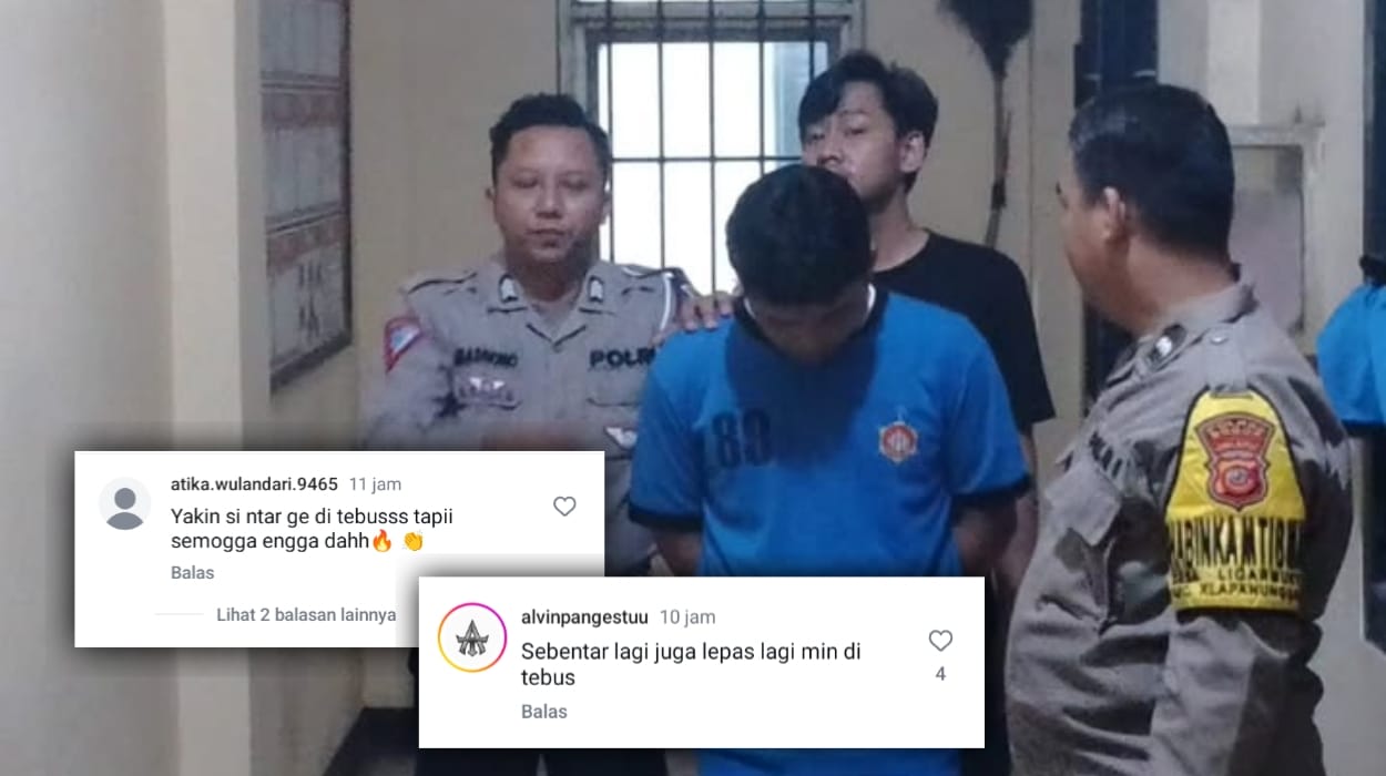 Netizen di Medsos Curiga, Akankah Tersangka (L) Ditebus atau Menjalani Hukumannya di Jeruji Besi!!