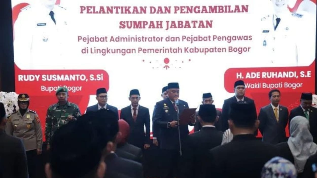 Daftar Lengkap 45 Pejabat Administrator dan Pejabat Pengawas Dilantik Bupati Bogor
