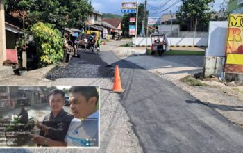 Komisi lll DPRD Kabupaten Bogor Apresiasi UPT Cigudeg Gercep Perbaiki Jalan Raya Cibeber Nanggung
