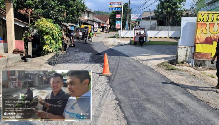 Komisi lll DPRD Kabupaten Bogor Apresiasi UPT Cigudeg Gercep Perbaiki Jalan Raya Cibeber Nanggung