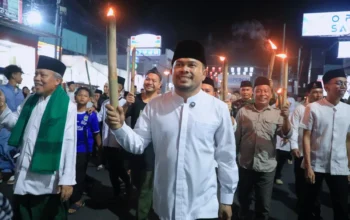 Pawai Obor Jadi Simbol Nasionalisme di Purwakarta