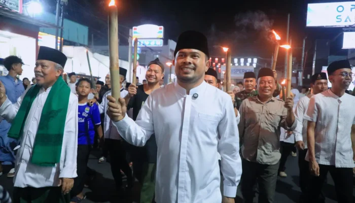 Pawai Obor Jadi Simbol Nasionalisme di Purwakarta