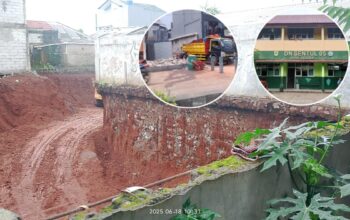 SDN Sentul 05 Keluhkan Aktivitas Galian Cut In Fill di Jl. Alternatif Sentul Kabupaten Bogor