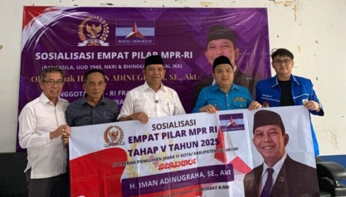 Anggota DPR RI Iman Adi Nugraha Gandeng KNPI Kabupaten Sukabumi, Gelar Sosialisasi 4 Pilar