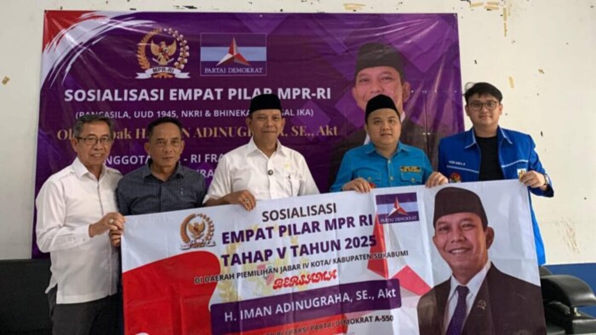 Anggota DPR RI Iman Adi Nugraha Gandeng KNPI Kabupaten Sukabumi, Gelar Sosialisasi 4 Pilar