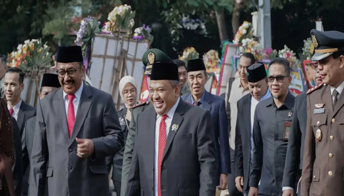 Ketua DPRD Kabupaten Sukabumi Hadiri Upacara HUT Ke-79 Bhayangkara