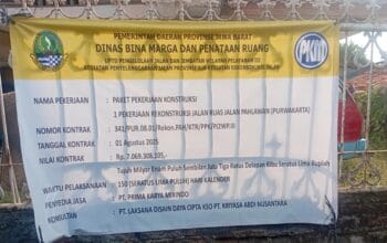 Pekerjaan Rekonstruksi Jalan Pahlawan Purwakarta Sebesar Rp 7.069 Miliar Jadi Sorotan ?