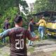 Dahan Trembesi Tumbang di Jalan Raya Cianjur-Bandung, Mobil Box Ringsek