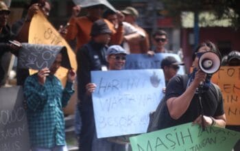 Jurnalis Cianjur Turun ke Jalan, Desak Prabowo Tegas Usut Kekerasan Wartawan
