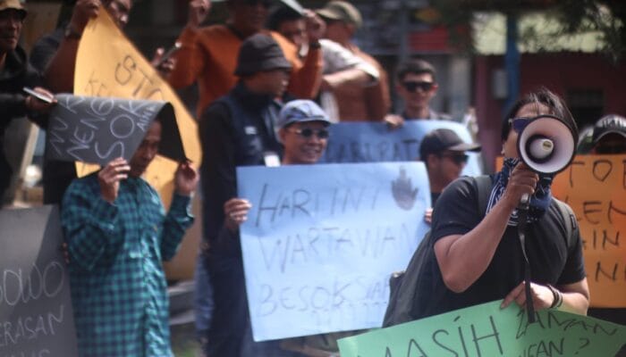 Jurnalis Cianjur Turun ke Jalan, Desak Prabowo Tegas Usut Kekerasan Wartawan