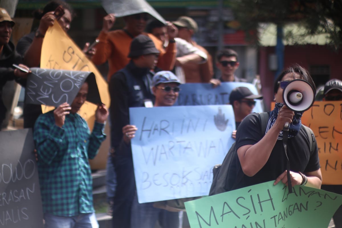 Jurnalis Cianjur Turun ke Jalan, Desak Prabowo Tegas Usut Kekerasan Wartawan