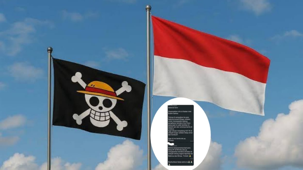 Masyarakat di Bogor Berani Kibarkan Bendera One Piece akan Dicari Aparat