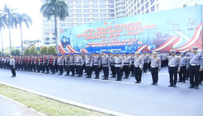Polri Kerahkan 9.035 Personel Amankan HUT Ke-80 RI