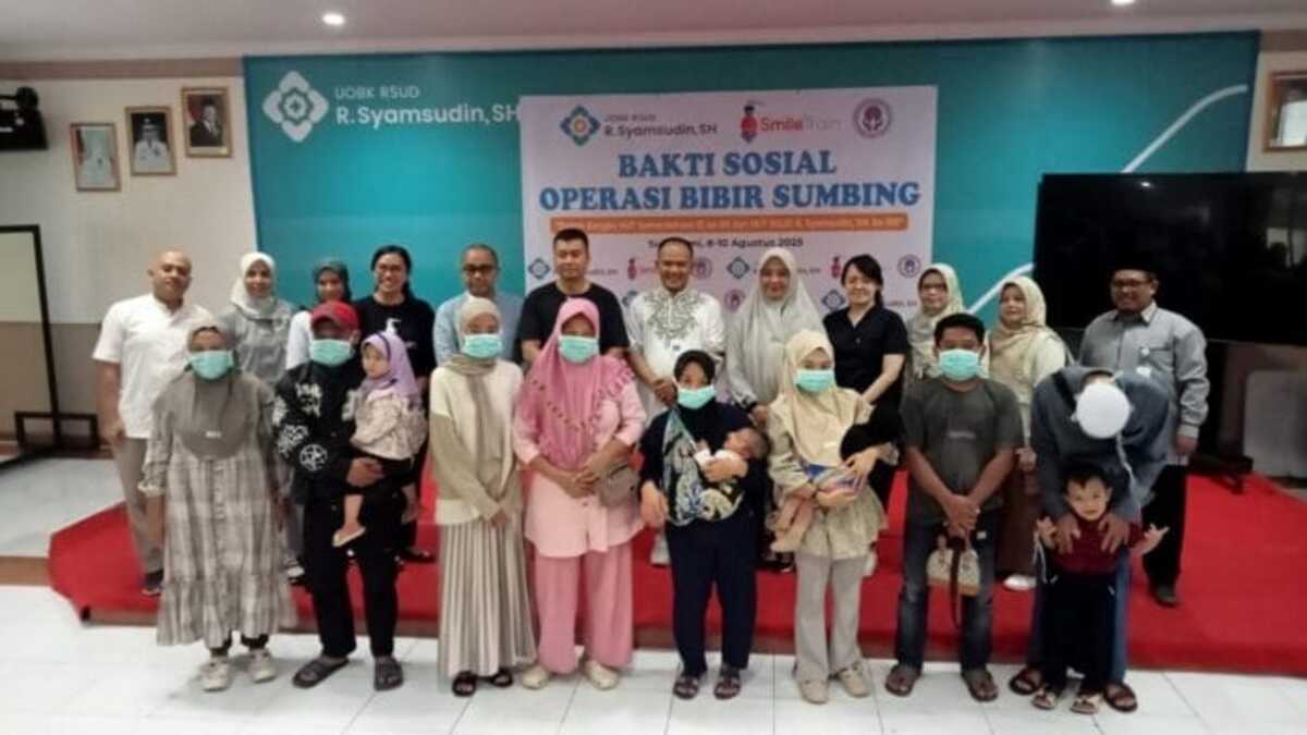Sambut Dirgahayu RI ke-80 & RSUD R Syamsudin SH ke-105, Gelar Baksos Operasi Bibir Sumbing Gratis
