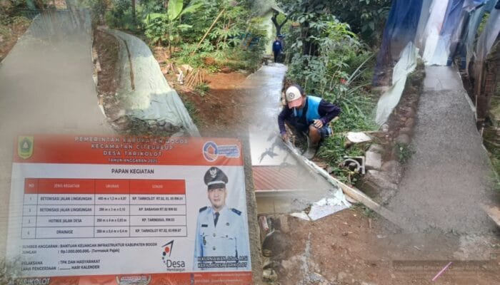 4 Pembangunan Infrastruktur di Lingkungan Desa Tarikolot Direalisasikan, Kades: Ini Tentang Kesejahteraan Masyarakat 