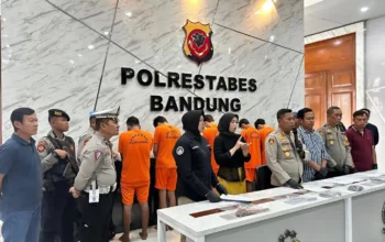 Komplotan Begal Bermodus Ojol di Kota Bandung Diringkus