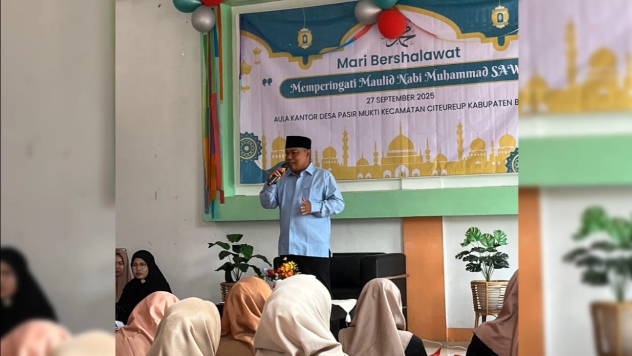 Memperingati Maulid Nabi, Kades Pasir Mukti Bogor Ajak Masyarakat Dua Hal!!!