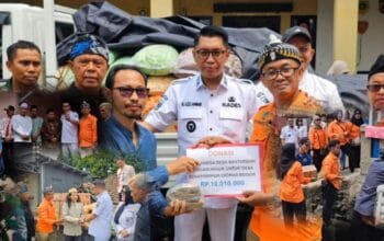 Seluruh Kepala Desa Berikan Bantuan bagi Korban Musibah di Ciomas Melalui DPC Apdesi Kabupaten Bogor