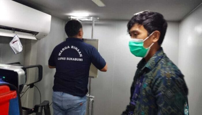 487 Warga Binaan Lapas Kelas IIB Sukabumi di Tes Skrining TBC oleh Ditjenpas dan Kemenkes RI