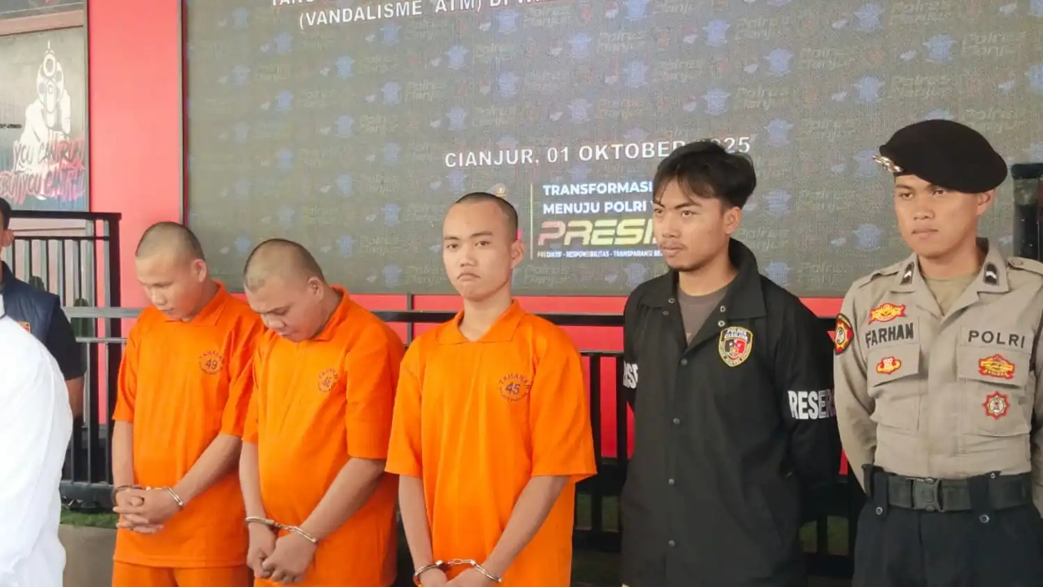 Komplotan Bobol ATM BNI di Cianjur–Purwakarta Terungkap, 3 Diringkus