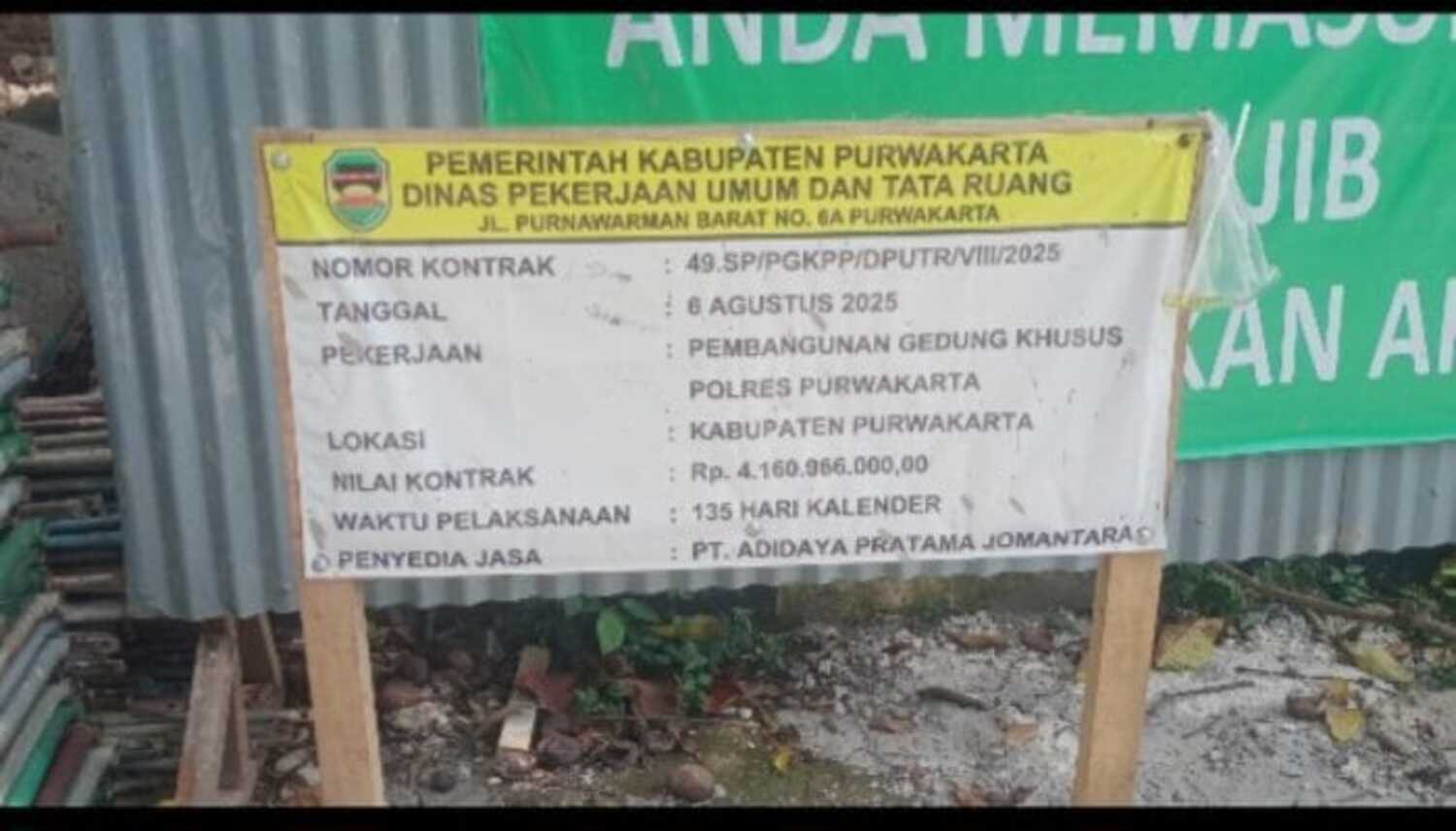 LSM KAKI Desak Kadis PUTR Purwakarta Lakukan Pemutusan Kontrak Terhadap PT APJ Terkait Kades Menjadi Komisaris Utama di Perusahaan