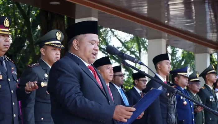Tegaskan Persatuan, Ketua DPRD Kabupaten Sukabumi Baca Ikrar Hari Kesaktian Pancasila