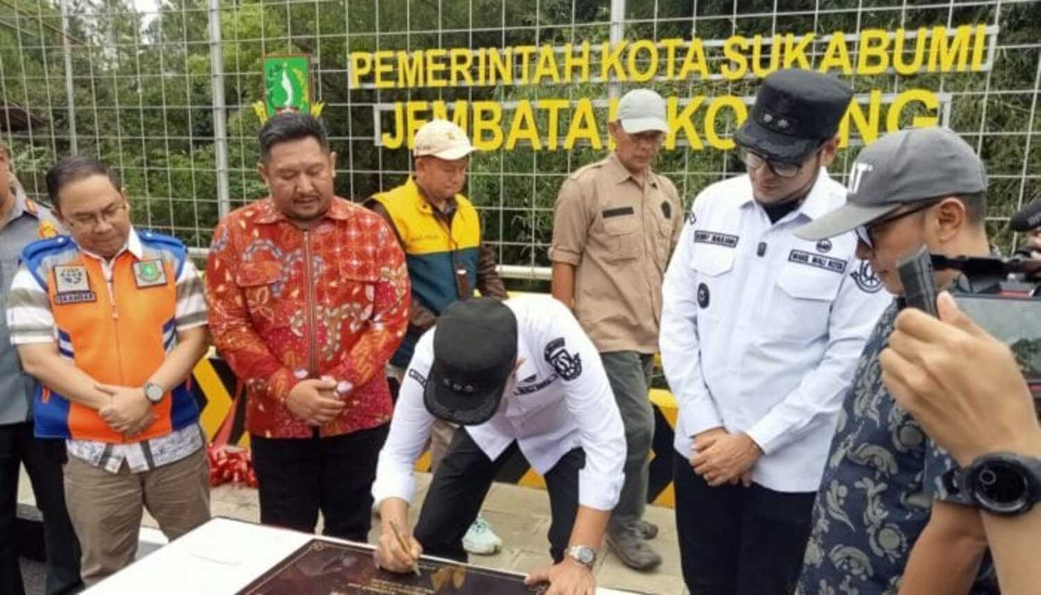 DPUTR Bangun Jembatan Kopeng Senilai Rp 1,9 Miliar, Diresmikan Wali Kota Sukabumi