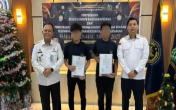2 Warga Binaan Umat Kristiani Lapas Sukabumi Terima Remisi Khusus Natal 2025