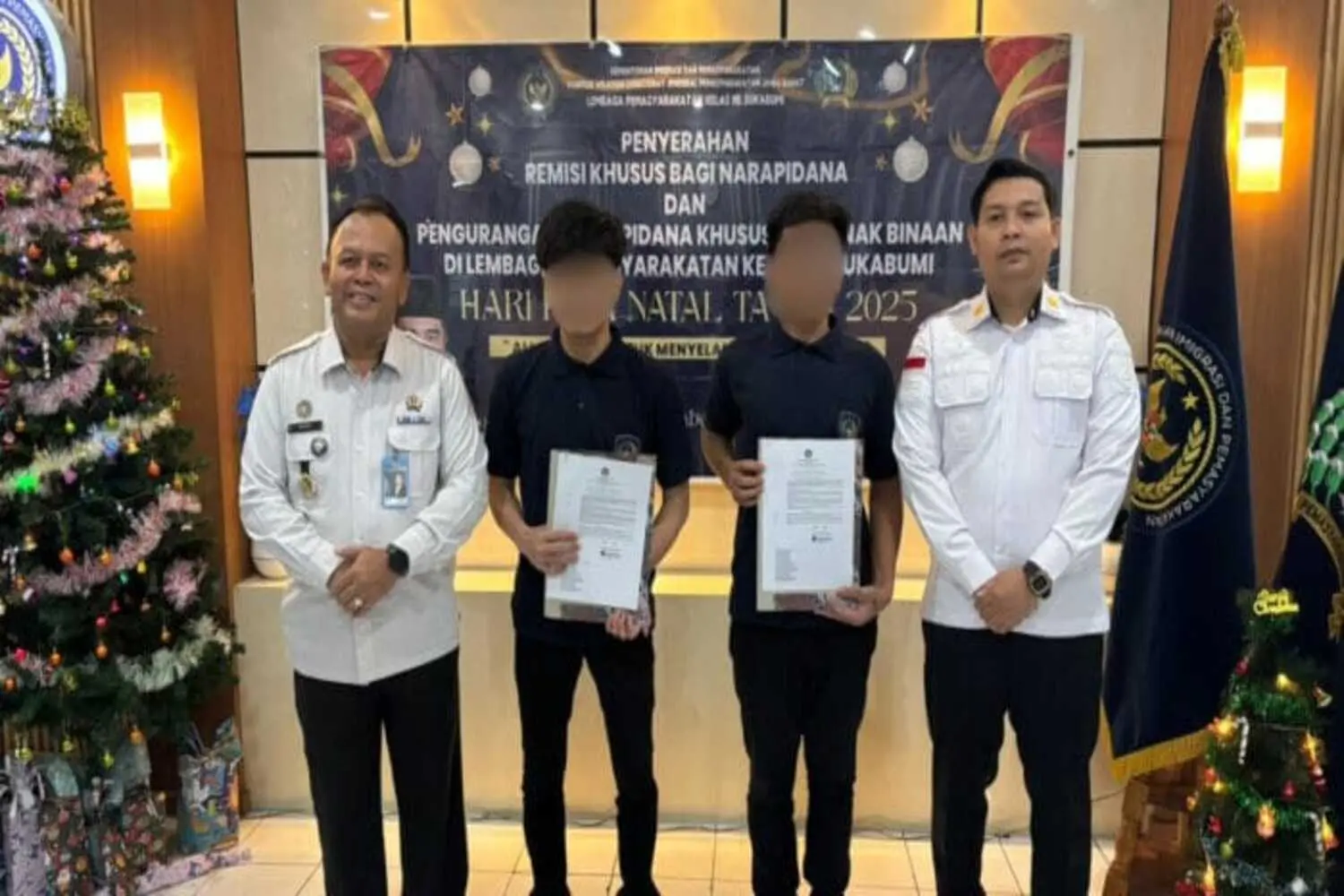 2 Warga Binaan Umat Kristiani Lapas Sukabumi Terima Remisi Khusus Natal 2025